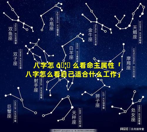 八字怎 🦄 么看命主属性「八字怎么看自己适合什么工作」